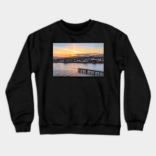 Evening Approach To Invergordon digital art Crewneck Sweatshirt